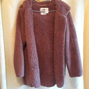 NWT Pink sherpa jacket size xs/small